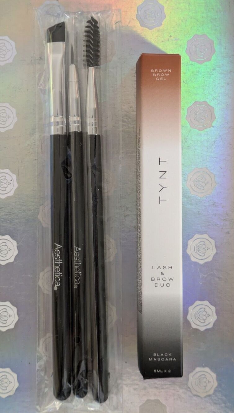 Lot of TYNT Lash & Brow Duo & Aesthetica Pro Brush Series Eyeliner / Brow Trio